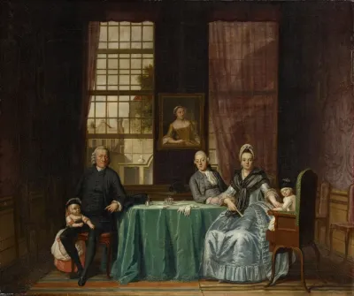 Family Group In Interior