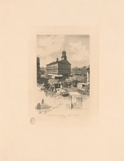 Faneuil Hall Boston 1870