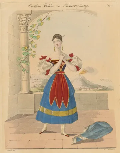 Fanny Elsler Als Fenella In Der Stummen Von Portici