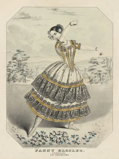 Fanny Elssler In The Favorite Dance La Cachucha