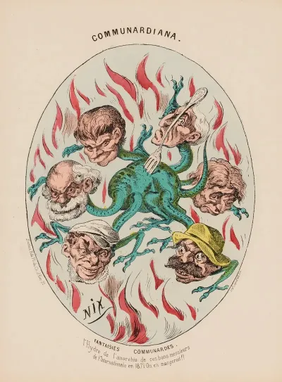 Fantaisies Communardes Lhydre De Lanarchie De Ces Bons Messieurs De Linternationale En 1871
