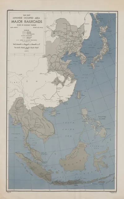Far East Japanese Occupied Area Major Railroads