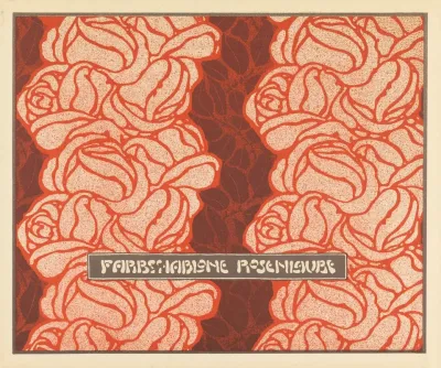 Farbschablone Rosenlaube Rose Bower Color Stencil