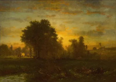 Farm At Sundown