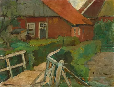 Farm Building With Bridge