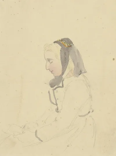 Farm Girl In Profile
