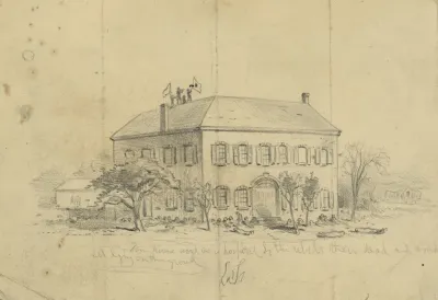 Farm House Used As A Hospital By The Rebels