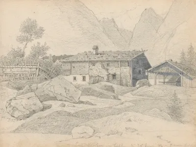 Farm In An Alpine Village