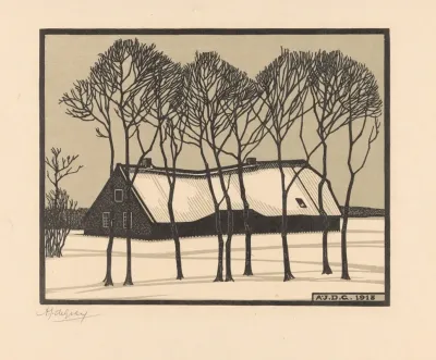 Farm In The Snow