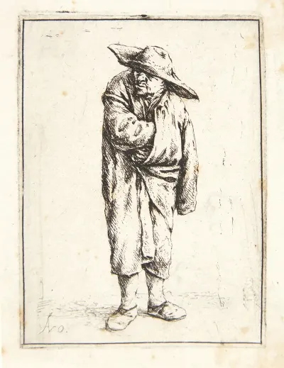 Farmer With One Hand In His Coat