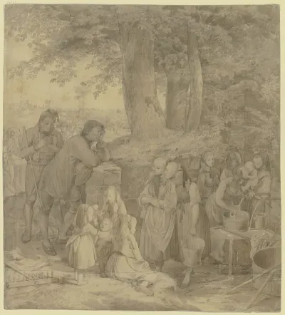 Farmers At The Well