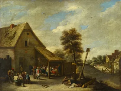 Farmers Outside Of A Tavern