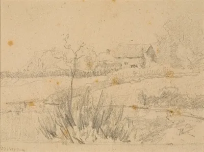 Farmhouse At Tervueren Study