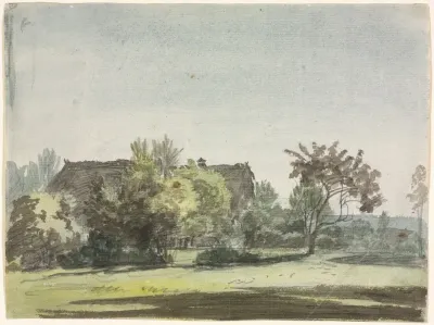 Farmhouse Behind Trees