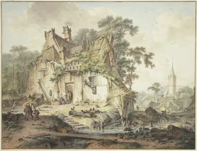 Farmhouse By A Stream