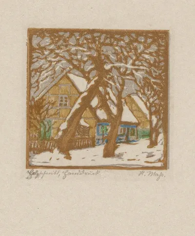 Farmhouse In The Snow