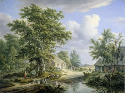 Farms On The Fringe Of A Wood