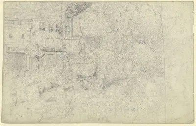 Farmstead At A Riverbed