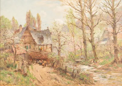 Farmstead In Spring 2