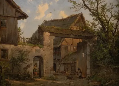 Farmstead In Spring