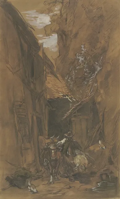 Farmstead Next To Rocks