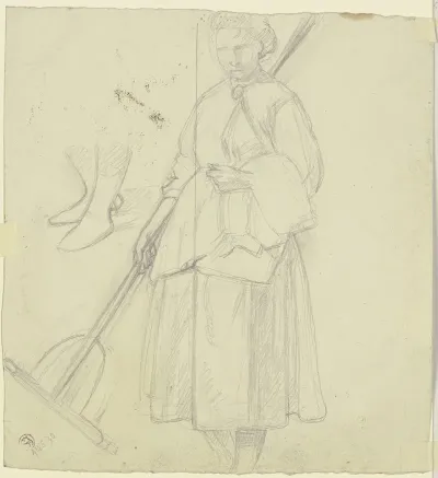 Farmwoman With A Rake