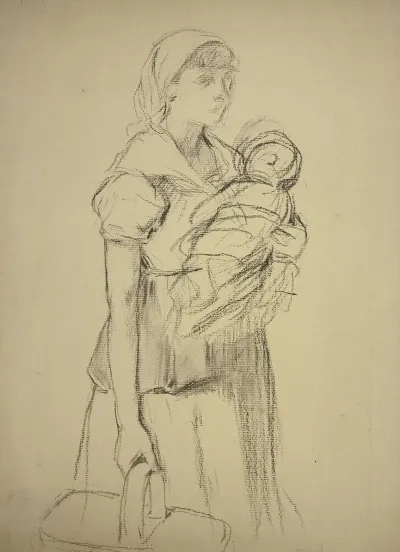 Farmwoman With Child