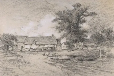 Farmyard With Ducks