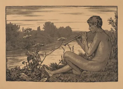 Faun Playing The Flute