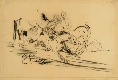 Faust And Mephistopheles Galloping On Walpurgis Night