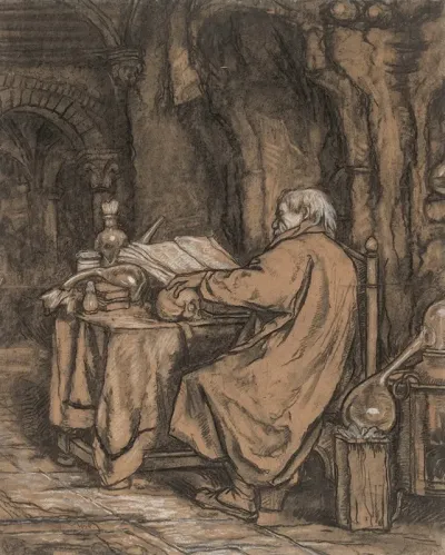 Faust In His Laboratory