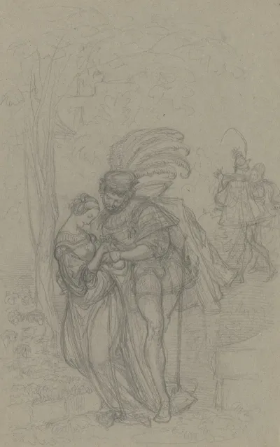 Faust Und Gretchen Im Hintergrund Marthe Und Mephisto 4