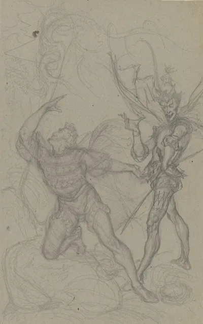 Faust Und Mephisto Auf Dem Brocken