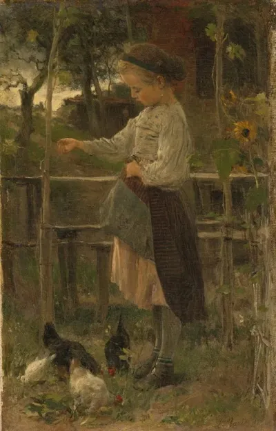 Feeding Chickens