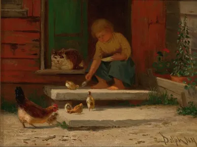 Feeding The Chickens