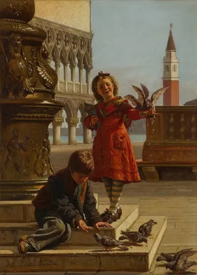 Feeding The Pigeons