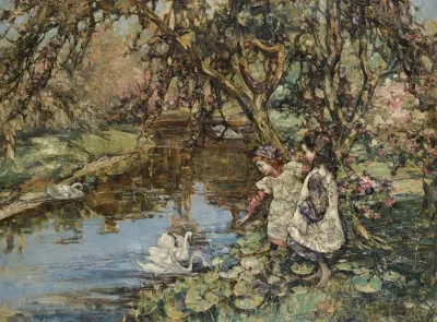 Feeding The Swans