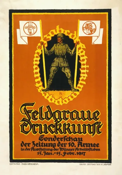 Feldgraue Druckkunst Sondershau Der Zeitung Der 10 Armee