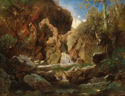Felsenkessel Mit Wildwasser