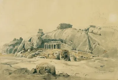 Felsentempel Von Mamallapuram Mahamaleipur Indien