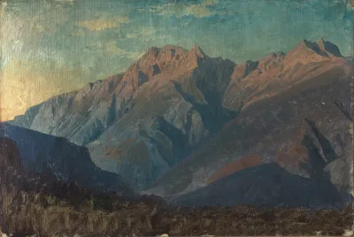Felsmassiv Wohl In Graubunden