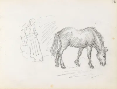 Female Figure And Horse