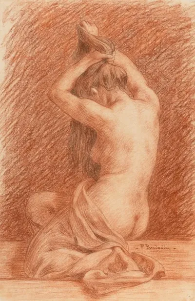 Female Figure Dressing Hair