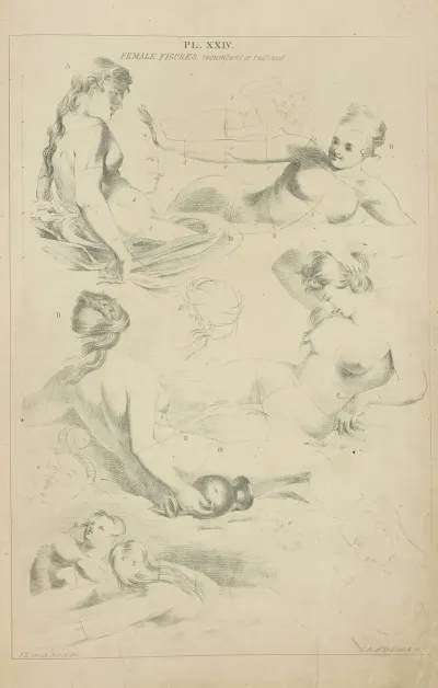 Female Figure Recumbent Or Reclined
