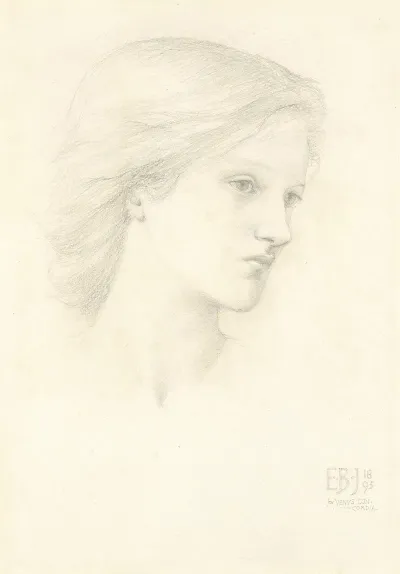 Female Head Study For The First Of The Three Graces In Venus Concordia