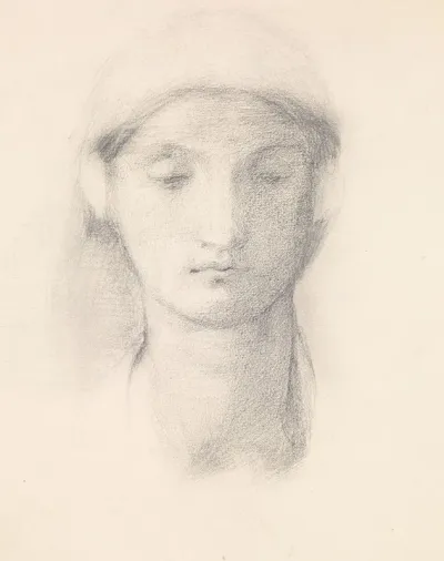 Female Head Study From An Italian Model