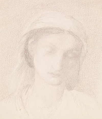 Female Head Study Of A Woman