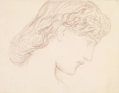 Female Head Study Of Augusta Jones