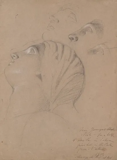 Female Head Study Study For The Judgment Of Solomon