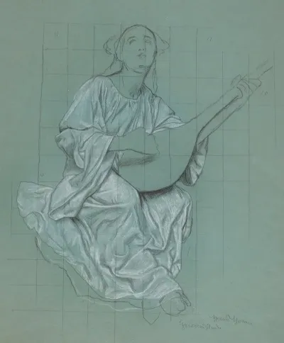Female Lute Player 2